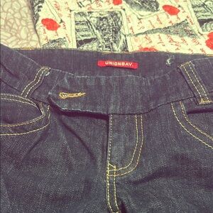 UNIONBAY Women's Dark Blue High Rise Jeans